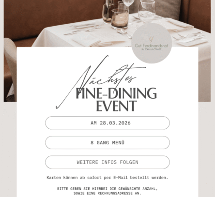 Fine Dining Event